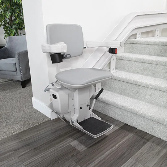 Curved stair lift