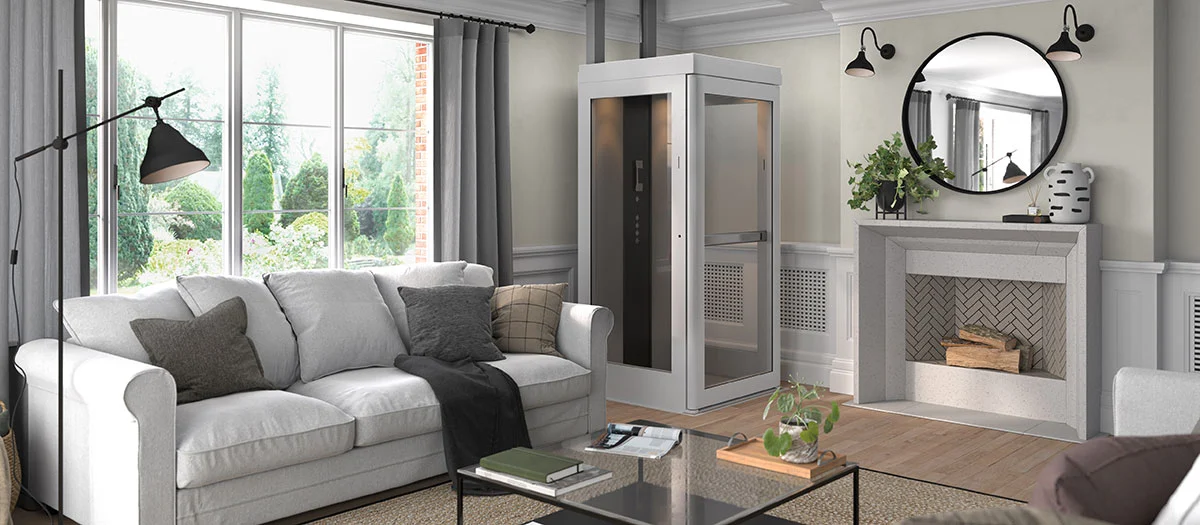 connect classic home elevator in living room