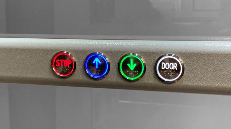 connect classic home elevator handrail control buttons