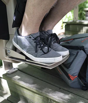 Elite curved outdoor stair lift safety stop