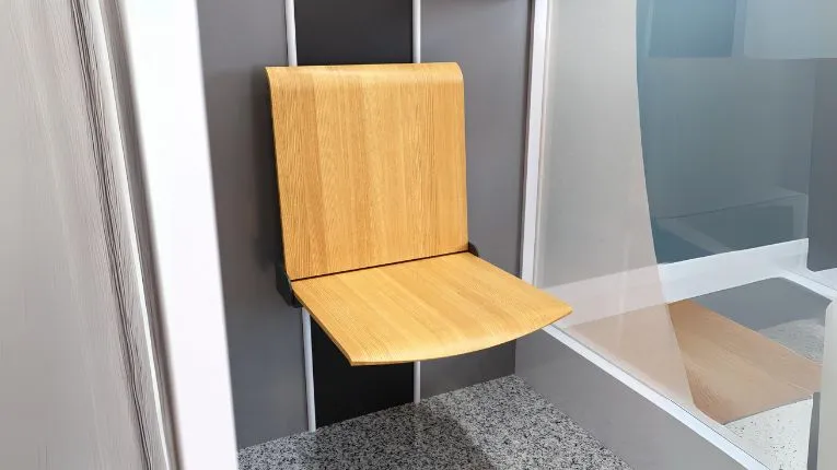 home elevator fold down seat