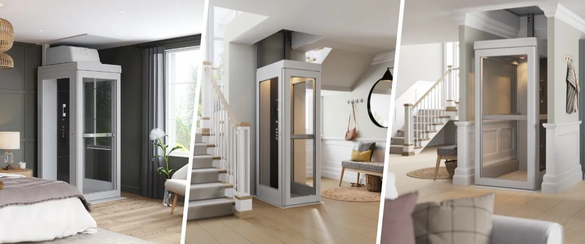 multiple bruno home elevator products side by side