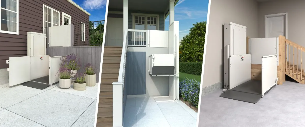 multiple bruno platform lift products side by side