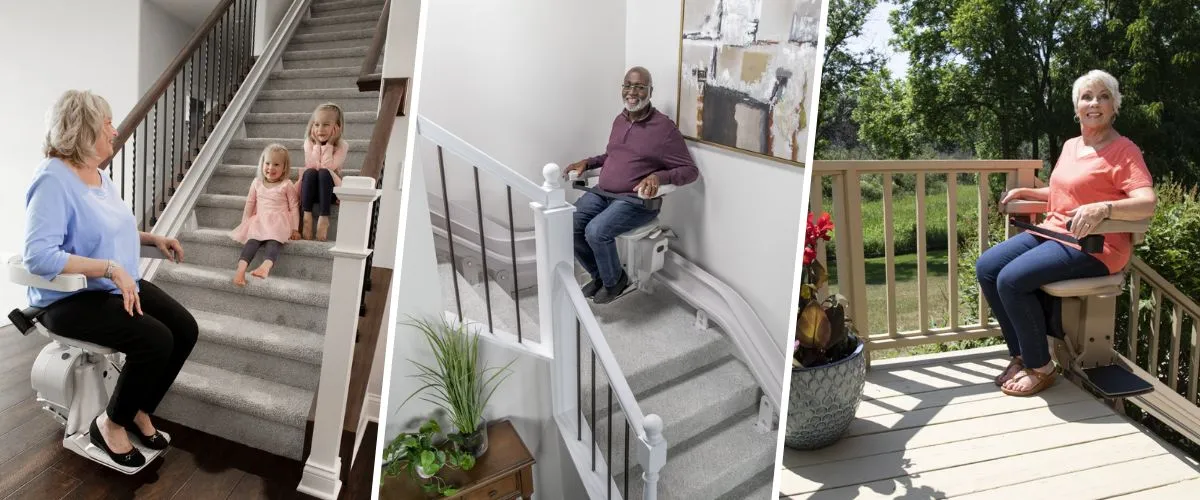 multiple bruno stair lift products side by side