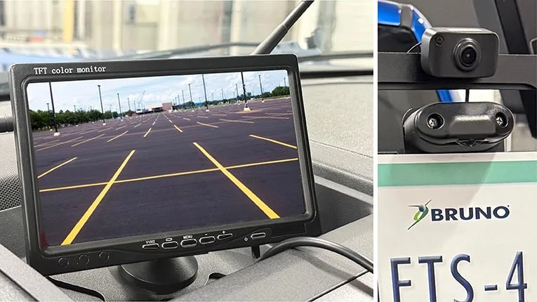 back up camera with screen view